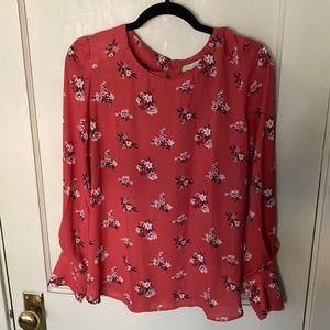 LOFT Floral Blouse